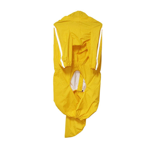 Covered tail dog raincoat large dog full package golden hair big dog clothes four foot pet supplies