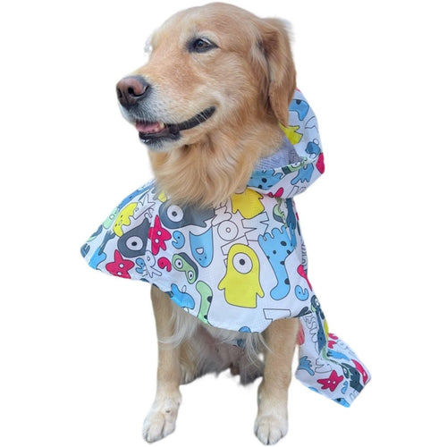 Waterproof Cape for Large and Small Dogs Windproof Raincoat Poncho for Pets