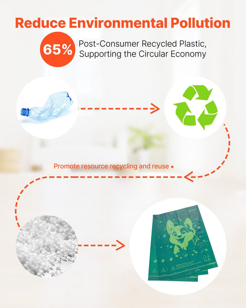 Thick Dog Poop Waste Bags Refill Rolls 270PCS Lavender Scented Biodegradable