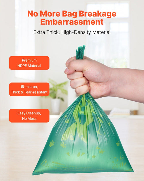 Thick Dog Poop Bags 270PCS Unscented Biodegradable Pet Waste Bags Refill Rolls