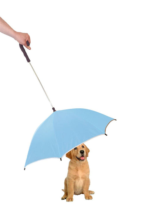 Pour-Protection Umbrella With Reflective Lining And Leash Holder