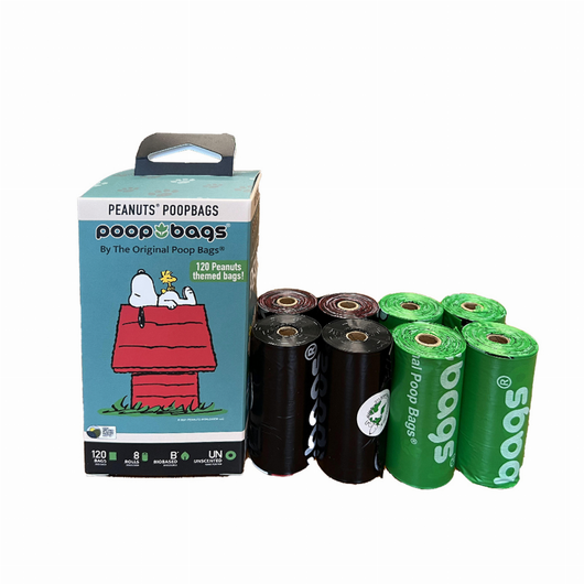 USDA Biobased Peanuts Unscented Leash Rolls