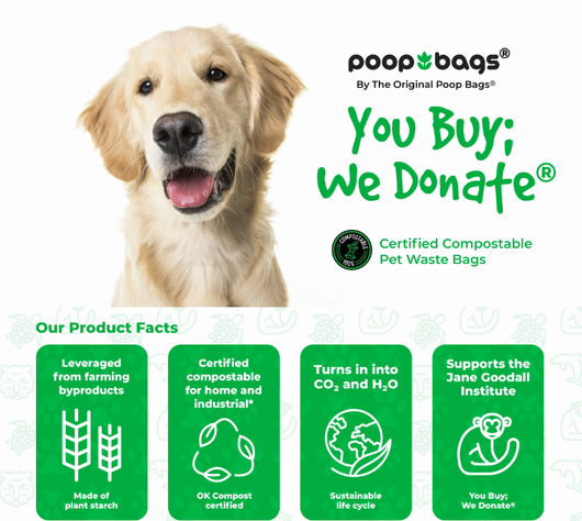 You Buy; We Donate Jane Goodall Institute Compostable